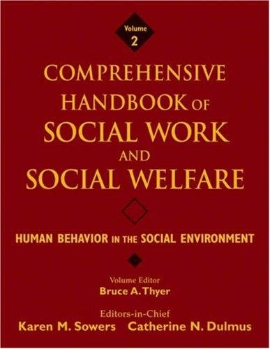 Couverture : Comprehensive Handbook of Social Work and Social Welfare, Human Behavior in the Social Environment