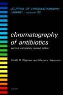 Couverture : Chromatography of antibiotics