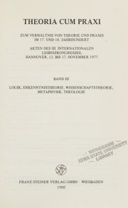 Couverture : Theoria cum praxi