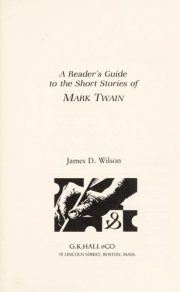Couverture : A reader's guide to the short stories of Mark Twain
