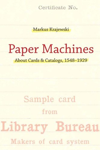 Couverture : Paper Machines