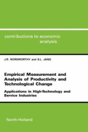 Couverture : Empirical measurement and analysis of productivity and technological change