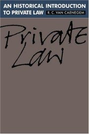 Couverture : An historical introduction to private law