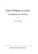 Couverture : Johann Wolfgang von Goethe