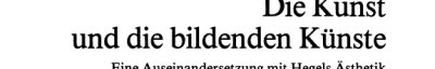 Couverture : Die Kunst und die bildenden Künste