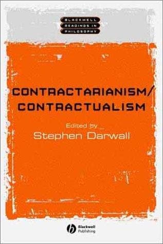 Couverture : Contractarianism, Contractualism (Blackwell Readings in Philosophy)
