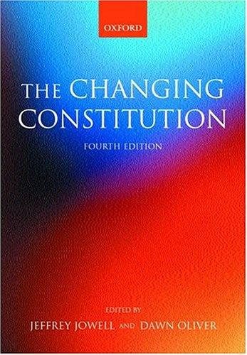 Couverture : The changing constitution