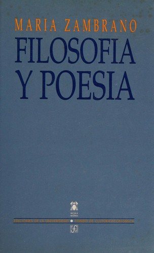 Couverture : Filosofía y poesía