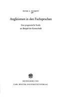 Couverture : Anglizismen in den Fachsprachen