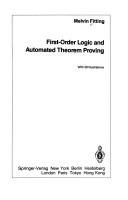 Couverture : First-order logic and automated theorem proving