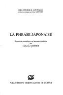 Couverture : La phrase japonaise