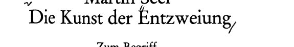 Couverture : Die Kunst der Entzweiung