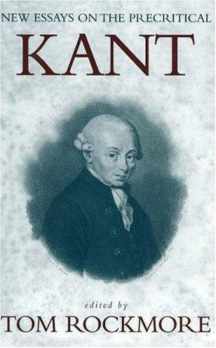 Couverture : New Essays on the Precritical Kant