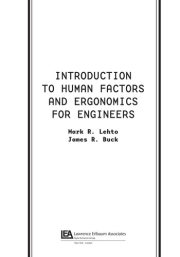 Couverture : Introduction to human factors and ergonomcs for engineers