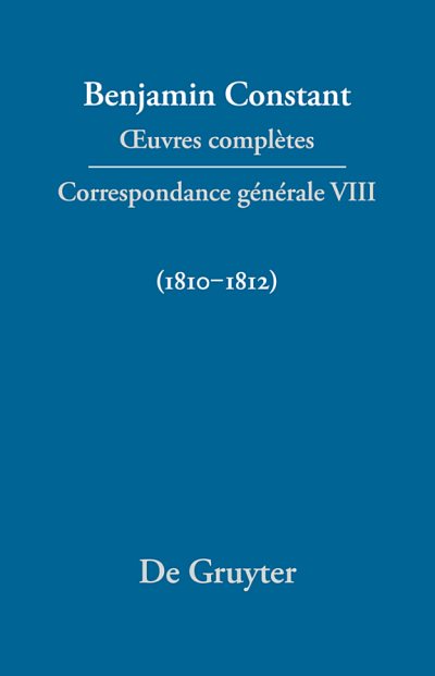 Couverture : Correspondance Générale 1810-1812