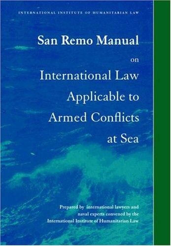 Couverture : San Remo manual on international law applicable to armed conflicts at sea