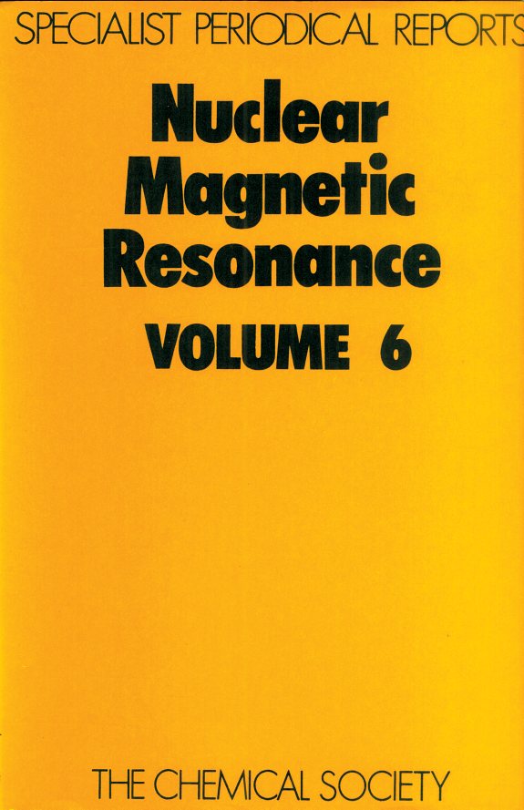 Couverture : Nuclear Magnetic Resonance (Specialist Periodical Reports)
