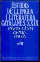 Couverture : Miscel.lània Germà Colón