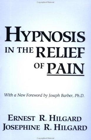 Couverture : Hypnosis in the relief of pain