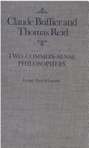Couverture : Claude Buffier and Thomas Reid, two common sense philosophers