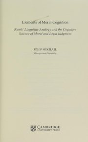 Couverture : Rawls’ linguistic analogy