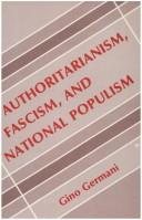 Couverture : Authoritarianism, fascism, and national populism