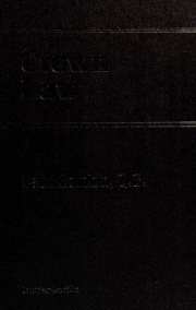 Couverture : Crown law