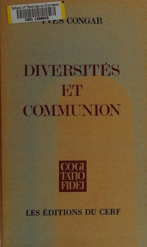 Couverture : Diversités et communion