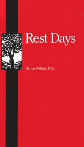 Couverture : Rest days