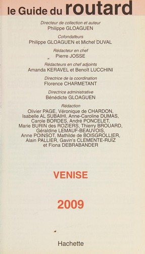 Couverture : Venise