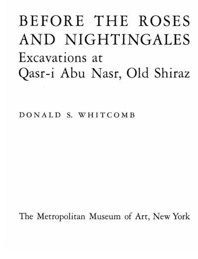 Couverture : Before the roses and nightingales
