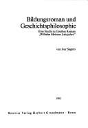 Couverture : Bildungsroman und Geschichtsphilosophie