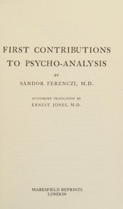Couverture : First contributions to psycho-analysis