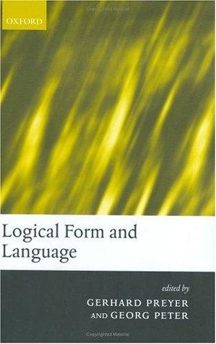 Couverture : Logical form and language