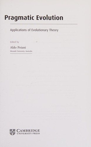 Couverture : Pragmatic Evolution