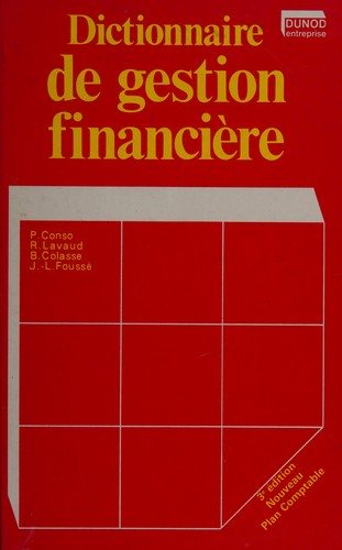 Couverture : Dictionnaire de gestion financière