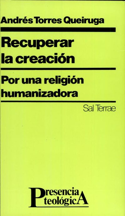 Couverture : Recuperar la creación