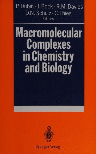 Couverture : Macromolecular complexes in chemistry and biology