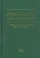 Couverture : Asia-Pacific legal development
