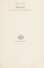 Couverture : Nascere