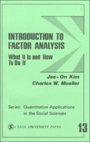 Couverture : Introduction to factor analysis