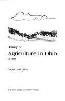Couverture : History of agriculture in Ohio to 1880