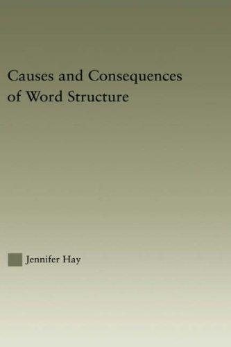 Couverture : Causes and consequences of word structure
