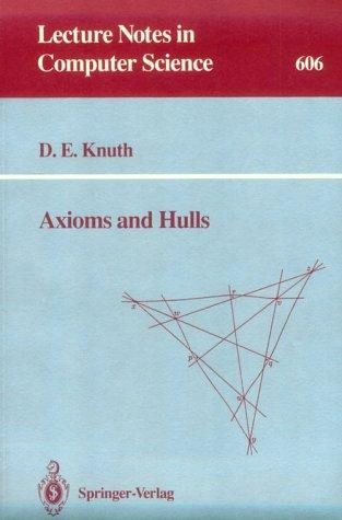 Couverture : Axioms and hulls