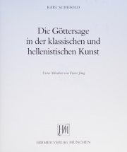 Couverture : Die Göttersage in der klassischen und hellenistischen Kunst