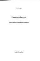 Couverture : Una spia del regime