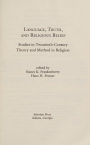 Couverture : Language, truth, and religious belief