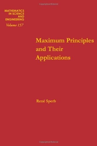 Couverture : Maximum principles and their applications