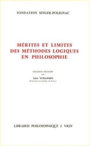 Couverture : Mérites et limites des méthodes logiques en philosophie