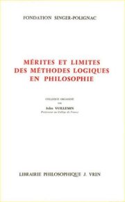Couverture : Mérites et limites des méthodes logiques en philosophie